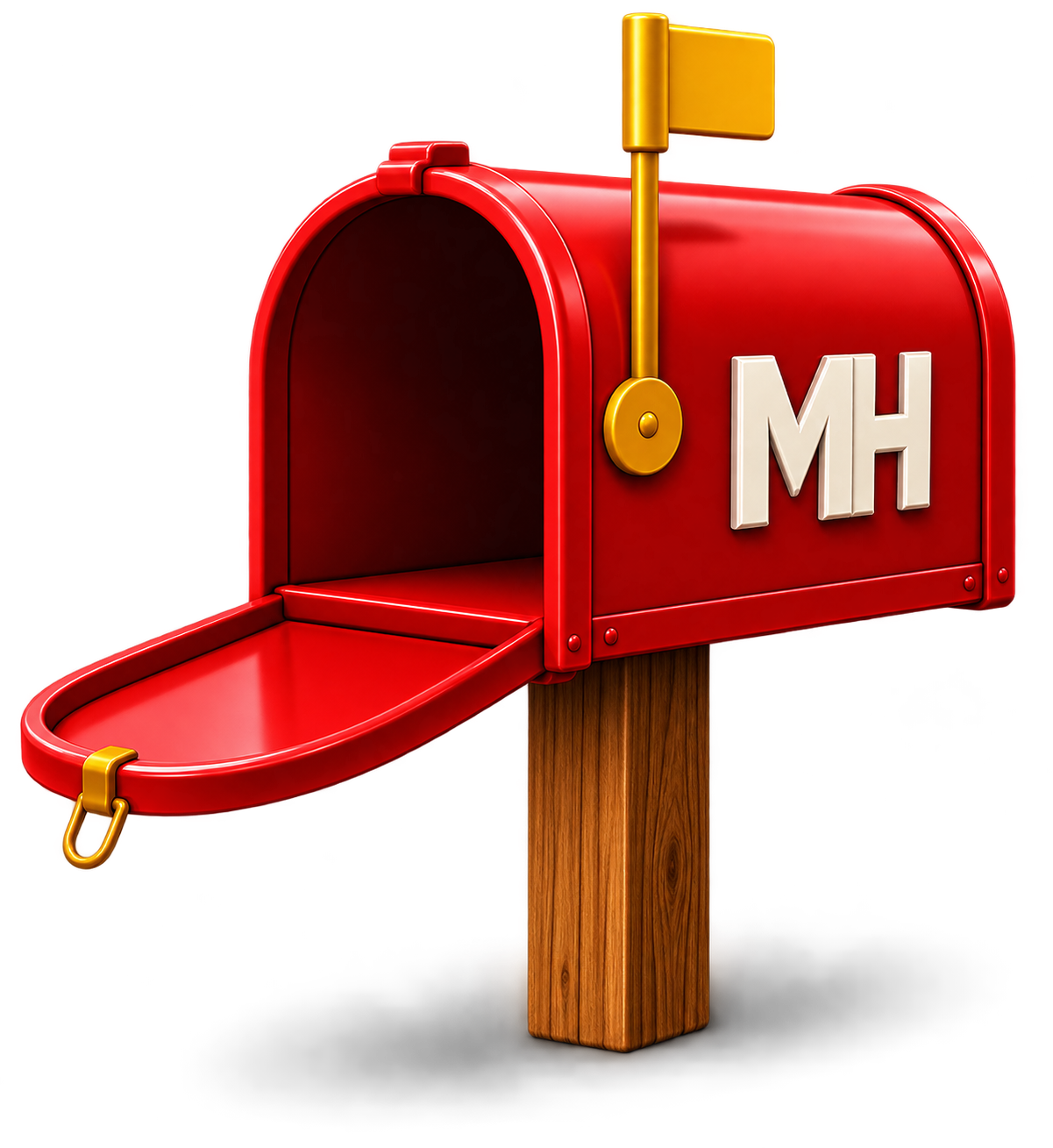 Many Hats red mailbox